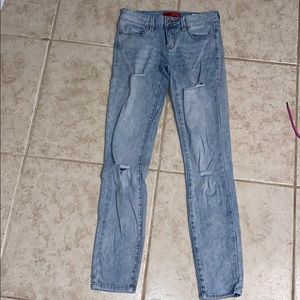 Guess ripped skinny jeans
